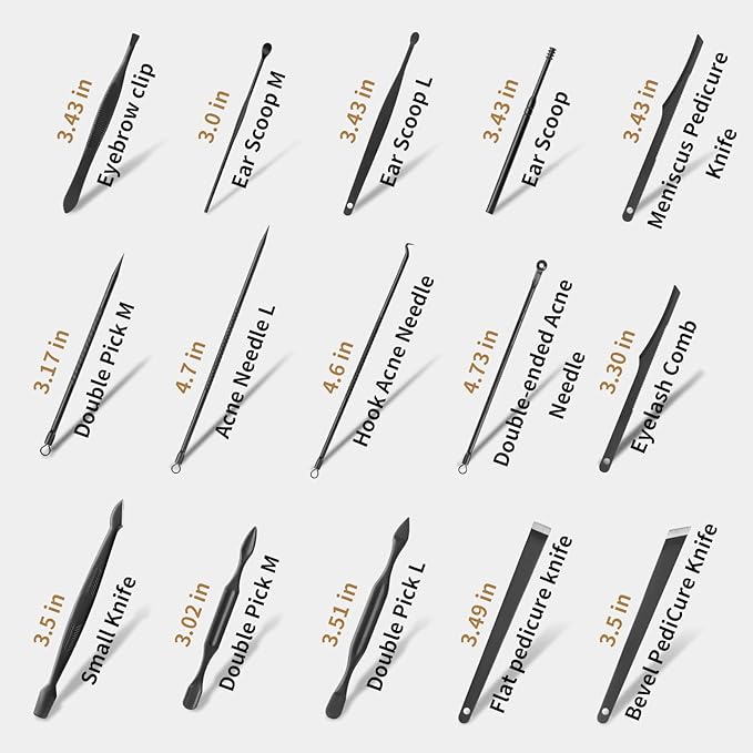 Manicure Set Professional Nail Clipper Kit-26 Pieces Stainless Steel Manicure Kit,Nail Care Tools with Luxurious Travel Case Nail Grooming Kit Present for Men Husband Boyfriend Parent (Black)