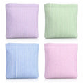 Abbylike 4 Pcs Small Makeup Bag Corduroy Cosmetic Pouch with Zipper Portable Little Bags for Purse Mini Pouch Cute Makeup Purse for Coin Essentials Items Women(Striped)