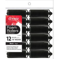 Annie Foam Hair Rollers 7/8 Inch Medium, 12 Count Soft Sponge Curlers for Heatless Curls, No Pins or Clips Needed, For Wet or Dry Hair, Tight Defined Curls