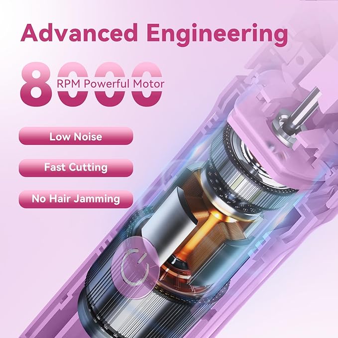 Electric Bikini Trimmer for Women: Electric Razors for Pubic/Leg/Armpit/Facial Hair, 4-in-1 Shaver Grooming Kit for Travel/Wet/Dry Use, Birthday Valentine's Day Self-Care Gifts for Mom Wife Girlfriend
