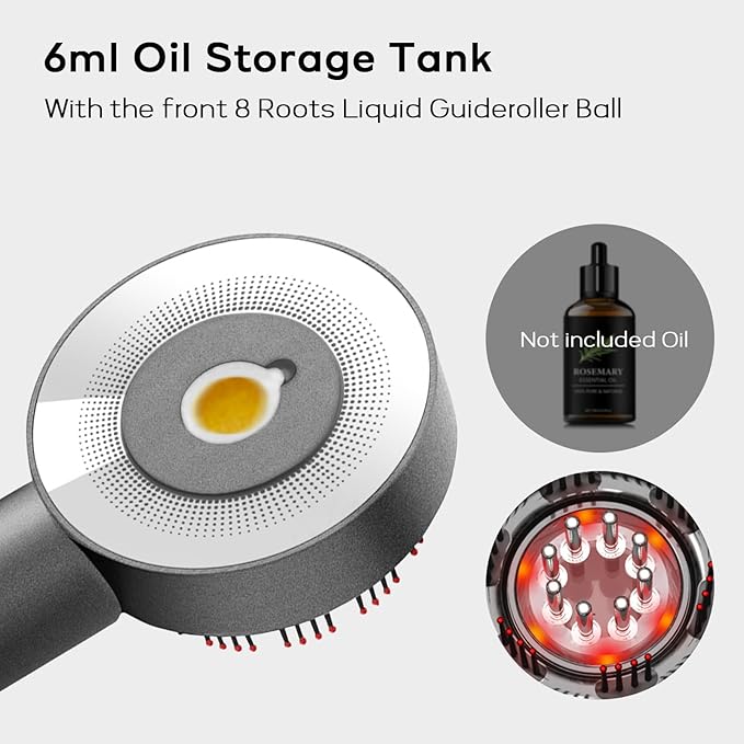 3-in-1 Hair Scalp Massager - Oil Applicator Scalp Care Brush, Portable for Men & Women, IPX6 Waterproof
