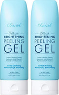 Ebanel 2-Pack Brightening Peeling Gel with Cotton Cellulose, Rice, Papaya, Centella, Hyaluronic Acid for Face and Body, Gentle Exfoliating Face Scrub Gel Peel Wash Pore Cleanser Minimizer Exfoliator