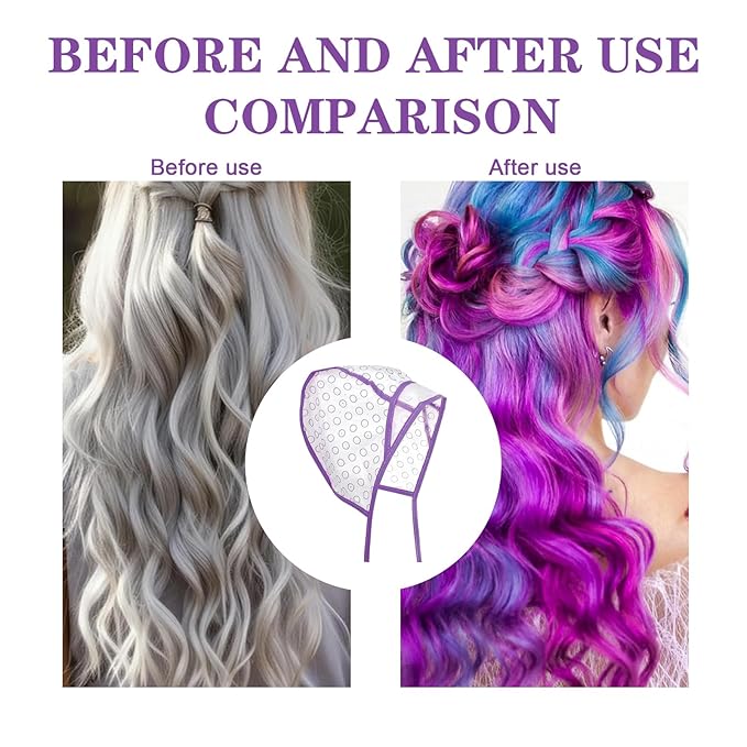 Highlight Cap Highlight Caps for Hair Highlighting Cap Professional Highlights Cap Highlight Hair Cap with Hair Coloring Brush Hook Hair Dye Cap Highlighting Kit for Salon Hairdressing Women Men 9pcs