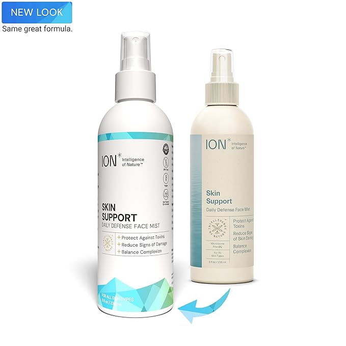 ION* Intelligence of Nature Skin Support Face Mist Hydrating Spray - Refreshing Facial Mist Spray for Daily Use, Vegan Friendly Formula to Refresh Skin for Women & Men - 8 fl oz (Pack of 1)