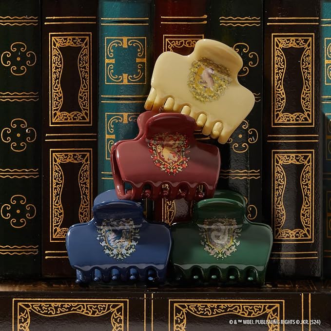 Harry Potter x Kitsch Big Hair Clip for Women - Strong Grip for Secure Updo | Stylish Jumbo Claw Clip | Durable Hair Accessories for Everyday Use | Ideal Harry Potter Gifts for Women - Hufflepuff, 1pc