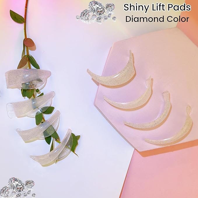 Lash Lift Shields C Curl 4 Size Lifting Pad Rapid Lifting Eyelash Shield Shiny Perm Rods Make Cat Eye Curl Flexible Pads Extreme Rod 100 Use Elastic Lami Perming Roller Big Pad For Long Eyelashes