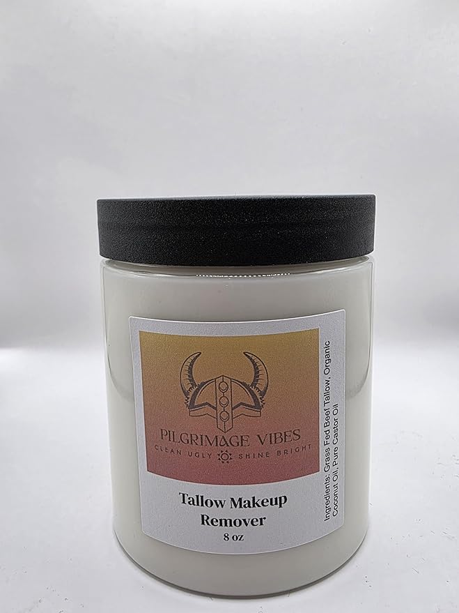All Natural Tallow Facial Makeup Remover, Skin Cleansing Balm