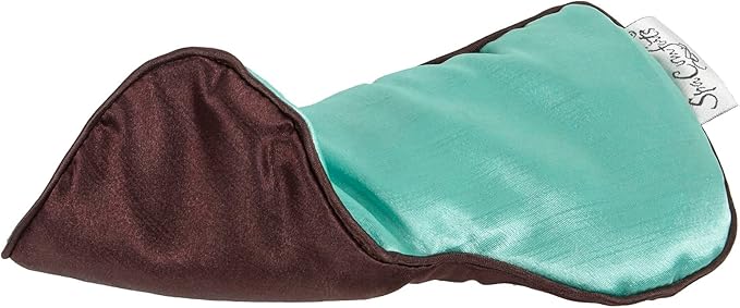 DreamTime Weighted Eye Pillow Mask, Rose Velvet, Microwave or Freeze, Washable, 9.5x4.5 in, for Sleep, Yoga, Meditation, Relaxation