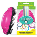 Knot Genie Detangling Hair Brush for Kids (Fairy Pink) | Perfect Detangling Brush for Curly Hair, Gently Separate Tangles, Leaves Hair Smooth and Shiny | The Pain Free Knot Detangler