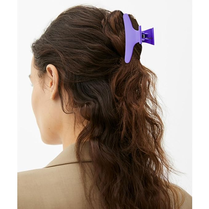 Hair Clips for Styling Sectioning 12 Pack Pink Purple Blue Butterfly Clamps Hair Claw Clips Pro Salon Hair Clips for Styling, Sectioning, Cutting and Coloring