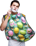 Purple Music Notes Print Beard Bib Shaving Apron, Beard Hair Trimming Cape – For Dad