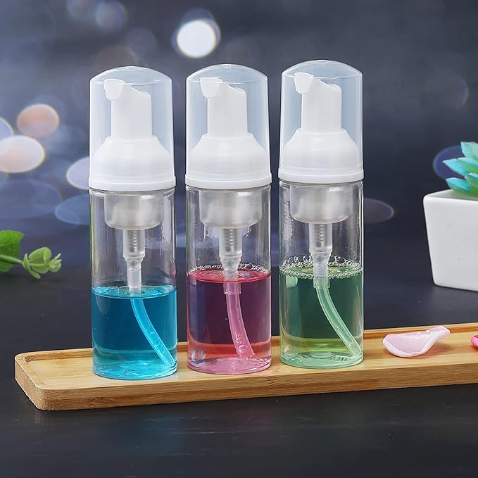36 pcs 2oz Empty Foam Soap Dispensers Bottle Mini Lash Cleanser Bottles Refillable Cleaning for Shampoo Lotion Hand Sanitizer Cosmetics Castile BPA-Free