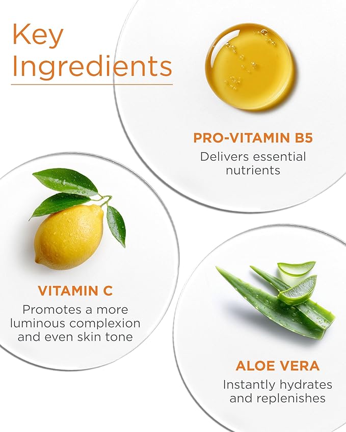 Andalou Naturals Illuminating Facial Toner Clementine + Vitamin C - Hydrating Face Mist Toner to Balance & Refresh Skin - with Fruit Stem Cell Complex Plus Aloe Vera - 6 fl oz