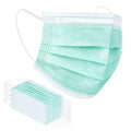 Borje Green Disposable Face Mask 100 Pcs Green Face Masks 3 Ply Protection Masks