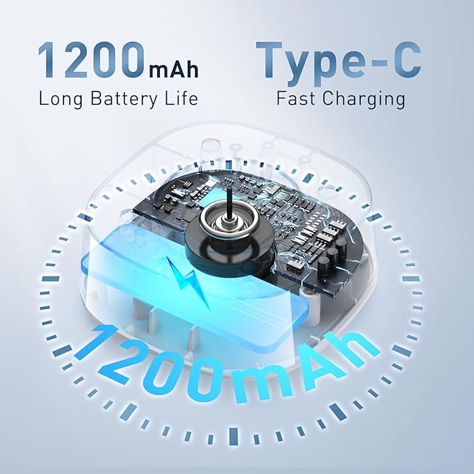 Electric Makeup Brush Cleaner - 12000 RPM Makeup Brush Cleaning Machine, IP65 Waterproof Automatic Makeup Brush Cleaner with Cleaning Solution, for Makeup Sponges and Brushes(White)