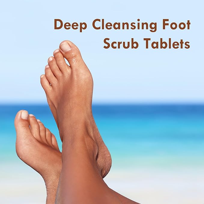 NOVAL Pedicure Spa Tablet - Fast Dissolving, Gentle & Portable Foot Soak for Softening Calluses & Hydrating Skin, Tiny Travel Size, Coconut Scent
