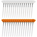 30 Pieces Soft Fan Brush for Facial Esthetician, Flat Head Fan Makeup Brush, Cosmetic Face Applicator Tool for Mud Cream Makeup Peel Women (White & Yellow)