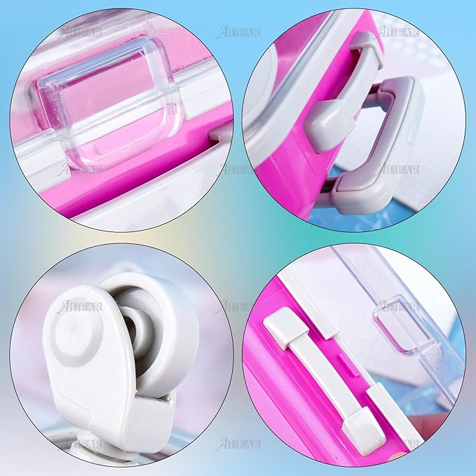 AUEAR, 10 Pack False Eyelashes Storage Box Lashes Luggage Packaging Candy Suitcase