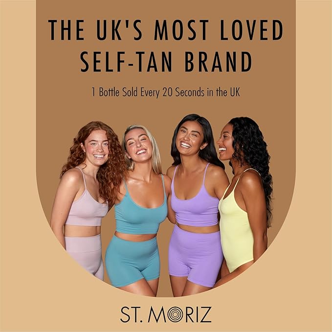 St Moriz Professional Face Tanner Serum - Prime & Glow Hydrating 2 in 1 Self Tan Face Serum & Makeup Primer With Hyaluronic Acid - Dewy & Natural Bronzed Face Glow (0.84 fl oz)