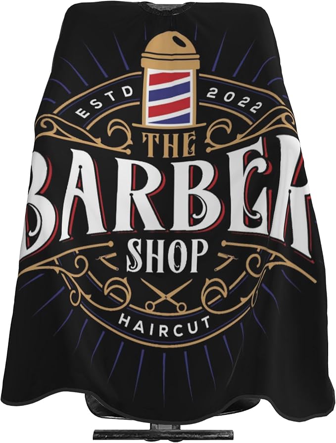 Adult Barber Cape, Professional Salon Haircut Capes, Haircut Kit Hairdressing Apron for Home Salon Barbershop