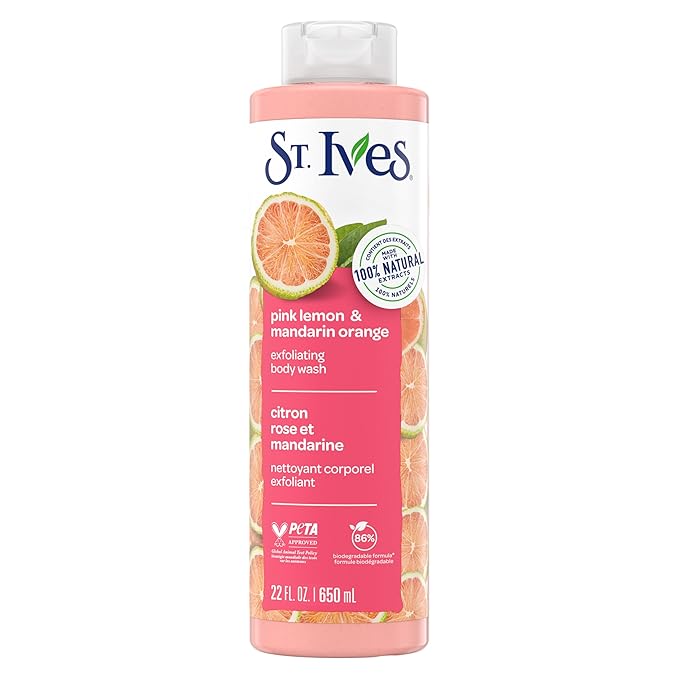 St. Ives Body Wash Pink Lemon and Mandarin Orange 22 Ounce