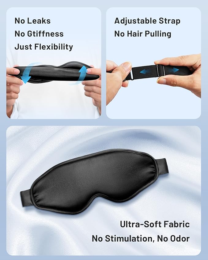 Cooling Eye Mask for Puffy Eyes: Fsa Eligible Items Hsa, Ice Eye Pack for Magraine After Surgery Relief - Reuable Cold Compress for Headache Puffiness - Comfortable Perfect Fit Gel Sleep Mask
