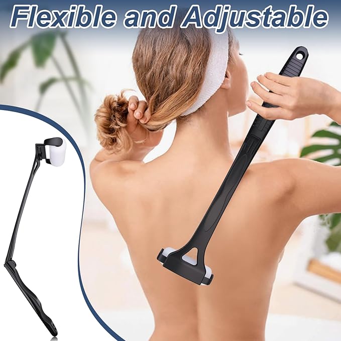 Lotion Applicator for Back, Back Lotion Applicator for Women, Elderly with 3PCS Replacement Foam Rollers, 18.31'' Back Sunscreen Applicator, Apply Skin Moisturizer, Cream, Ointment, Oil, Self Tanner