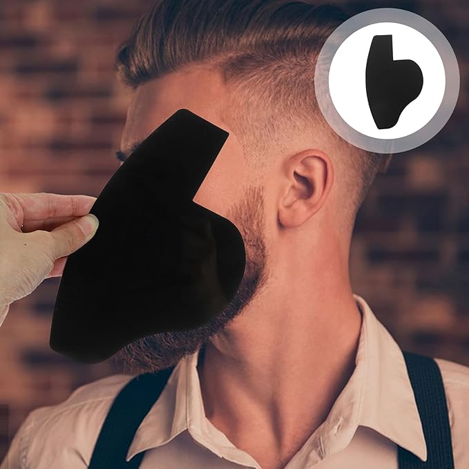 Hairline Card for Beard Shaping Template Hairline Design Tool Hair Spray Styling Barber Use 7.08X4.33 Inch