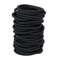 180Pcs Black Hair Ties No Damage Value Size Ouchless Elastics Hair Bands Ponytail Holders Rubber Bands Bull Pack For Women Girls or Men