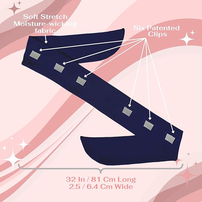 SWAY Short Stretch Non-Slip Headband for Women – Moisture-Wicking, No Headaches, Stays Put for Workouts, Gym, Yoga, Running and Nurse