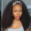 Aiterina Kinky Curly Wave Human Hair Wig - Lace Front, 24 inch, Natural Colour