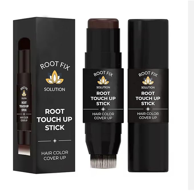 Root Touch Up Hair Color Stick for Gray Coverage - Instant Bald Spot Concealer Stick for Grays and Roots - Professional Salon Quality Hair Cover Up Hair Products for Women/Men (Dark Brown, One Size)