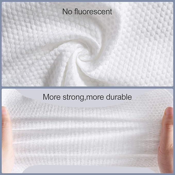 Disposable Face Towel Facial Tissue Soft Cotton Facial Cleansing Cloths Towelettes Dry for Cleaning Office Travel Makeup Remove