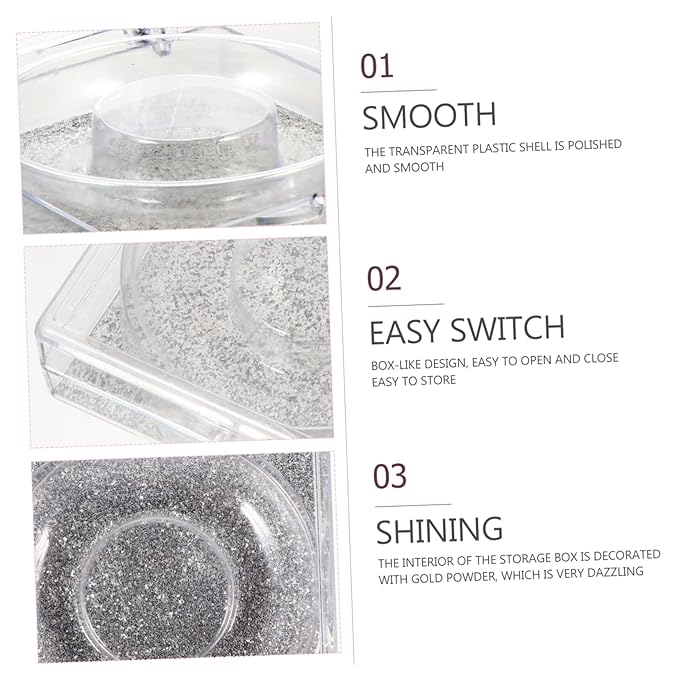 6pcs Transparent False Eyelash Storage Box Compact Organizer for Packing and Travel Beauty Salons and Personal Use