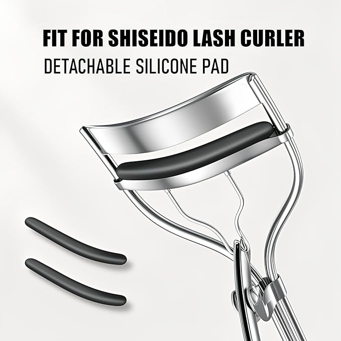 30Pcs Suitable for Shiseido Eyelash Curler Refill Pads,Eyelash Curler Refills Fit for Shiseido Eye Lash Curlers,Premium Silicone Soft Material.