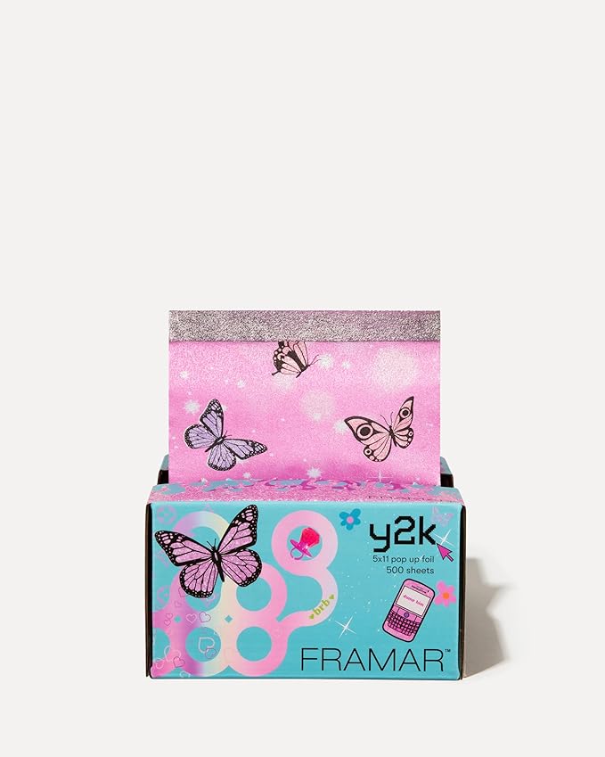 FRAMAR Y2K Hair Foil – Hair Foils For Highlighting, Pop Up Foil For Hair Highlighting, Salon Foils For Hair Highlighting Kit, Salon Foils For Hair Stylist – 500