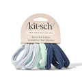 Kitsch Seamless Hair Ties No Damage - Stretchable Hair Bands for Strong All-Day Hold, Ponytail Holders | Hair Accessories for Girls | Ideal Gifts for Women - Garden Bouquet 8 Pcs