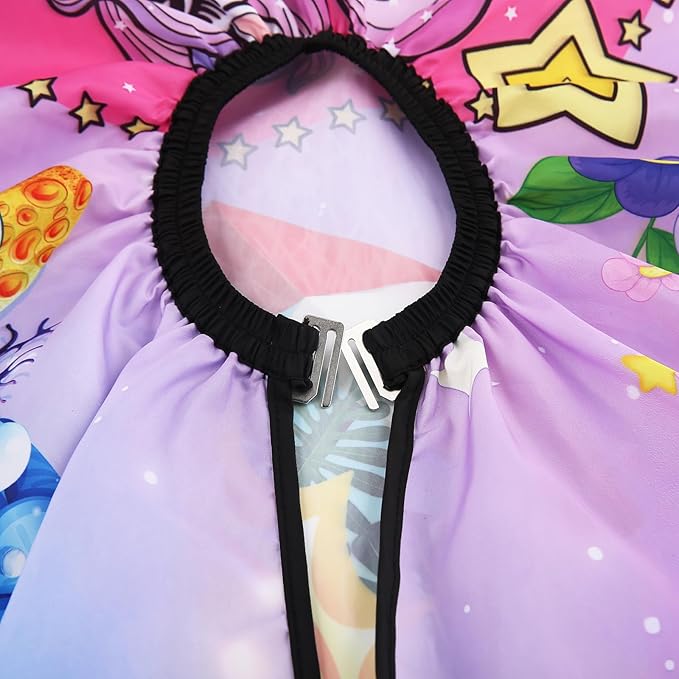 DOKKIA Barber Hair Cutting Cape Kids Children Toddler Boys Girls Hairdressing Salon Styling Cloth Apron Cover Gown (Unicorn Flamingo Mermaid/40×50")