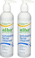 Alba Botanica Exfoliating Facial Cleanser,with Pineapple Enzyme and Aloe Vera,8 Oz (Packaging May Vary),(Pack of 2)