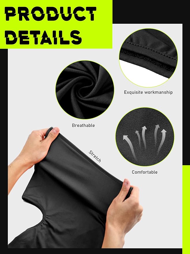 SATINIOR 6 Pcs Ski Mask Cover Balaclava Full Face Mask Summer Face Cover UV Windproof Balaclava for Men Women Outdoor Sports