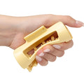 The Original Mello Hair Claw Clip Squishy Claw Clip Made in Korea Patent Pending 30021976 (Yellow, Medium)