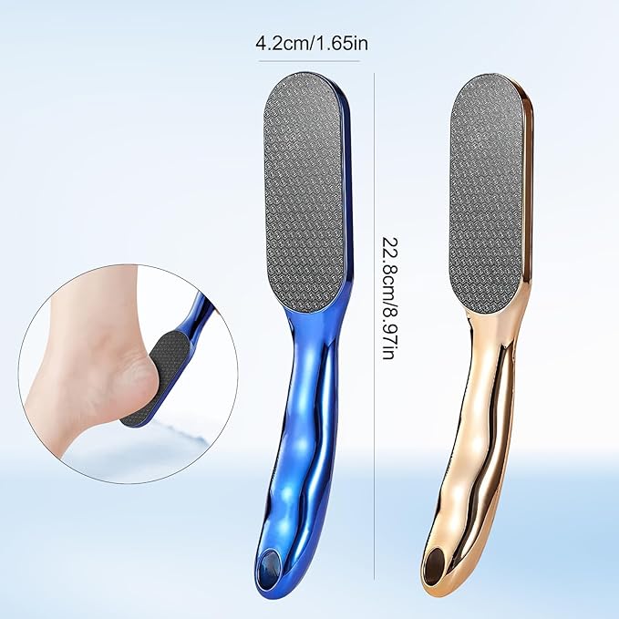 Veinsgrain Foot File, Nano Glass Foot File, Hard Skin Remover Nano-Glass Foot File, Veins Grain Foot File, Professional Foot Care Tools, Pedicure Tool for Smooth Feet (Gold)