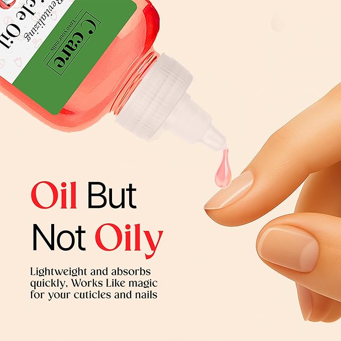 C CARE Holiday Edition Cuticle Oil For Nails - Repairs Cuticles Overnight - Moisturizes and Strengthens Nails and Cuticles