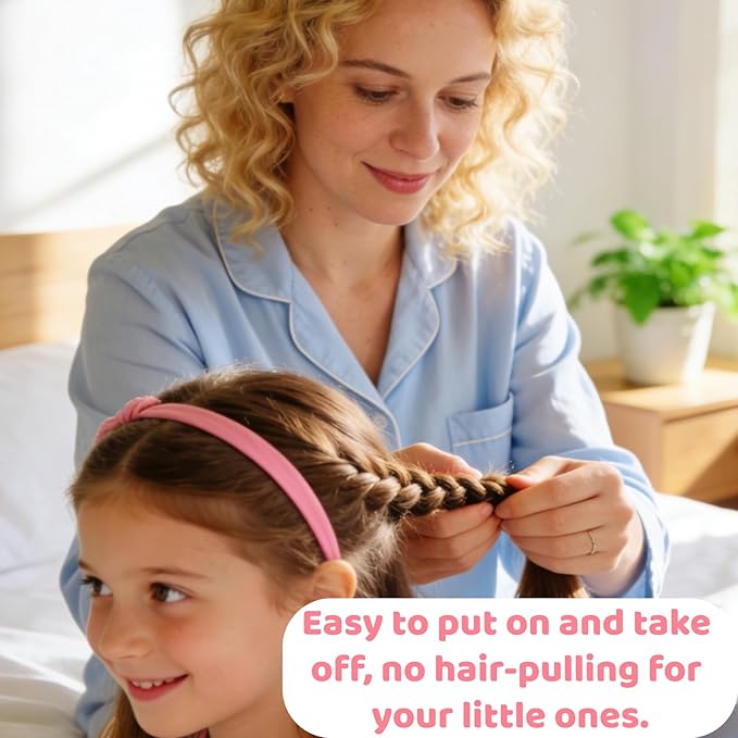 500 Psc Baby Hair Ties,Soft Cotton Toddler Hair Ties,Small Seamless Hair Bands for Girls and Kids,Multicolor Hair Elastics Ponytail Holders