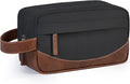 Travel Toiletry Bag for Men, Hanging Toiletry Organizer, Water Resistant Shaving Kit with Large Capacity for Travel Accessories (Black, Large)