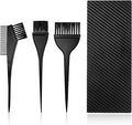 4 Pcs Highlighting Board Set, Black Dye Boards Brushes Portable Foiling Board Professional Dye Highlighting Kit for Men Women Home Salon Beginners Professionals Hairstylist Accessories