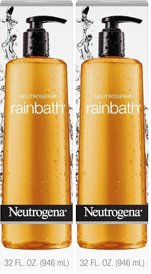 Neutrogena Rainbath Moisturizing Daily Body Wash Cleanser and Shaving Gel with Clean Rinsing Lather, Original Scent, 32 fl. Oz (Pack of 2)