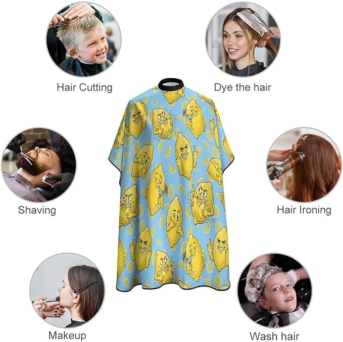 Barber Cape for Kids Funny Duck Haircut Cape Professional Salon Cape Waterproof Hair Cutting Styling Haircut Apron