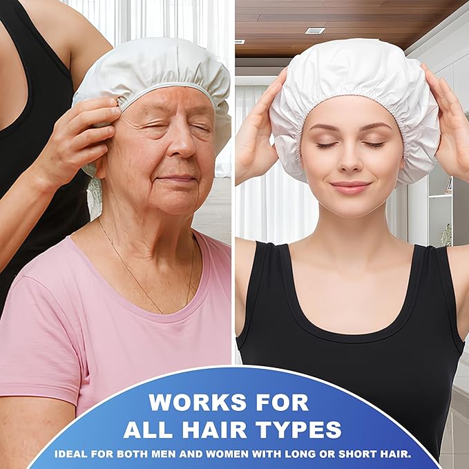 MedVance No Rinse Shampoo Cap | Rinse Free Shower Cap that Shampoos & Conditions | PH Balanced & Hypoallergenic Waterless Hair Wash | 2 Pack