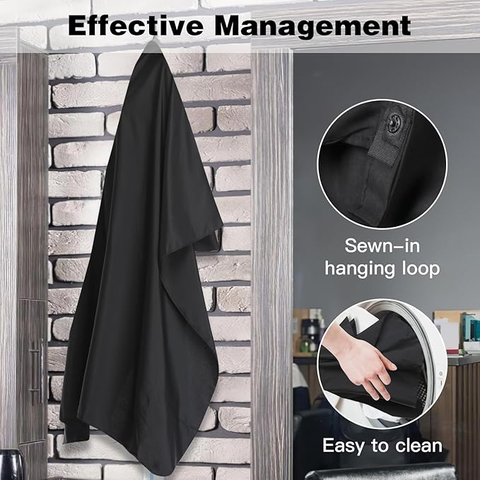 Professional Salon Barber Cape for Men/Women - Hairdressing Waterproof Hair Cutting Cape with Adjustable Snap Closure,Salon
